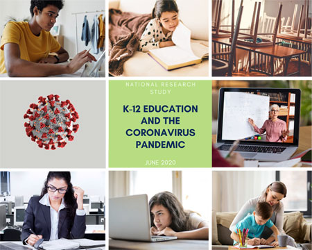 survey report of the national market research study, K-12 Education and the Coronavirus Pandemic